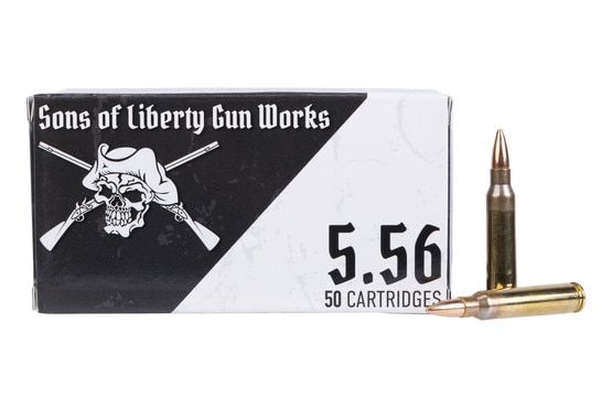 Sons of Liberty Gun Works 5.56 NATO 62gr FMJ - Box of 50